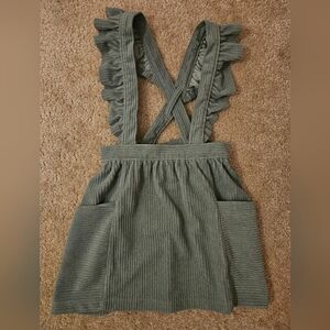 Olive Corduroy Skirtall 4t